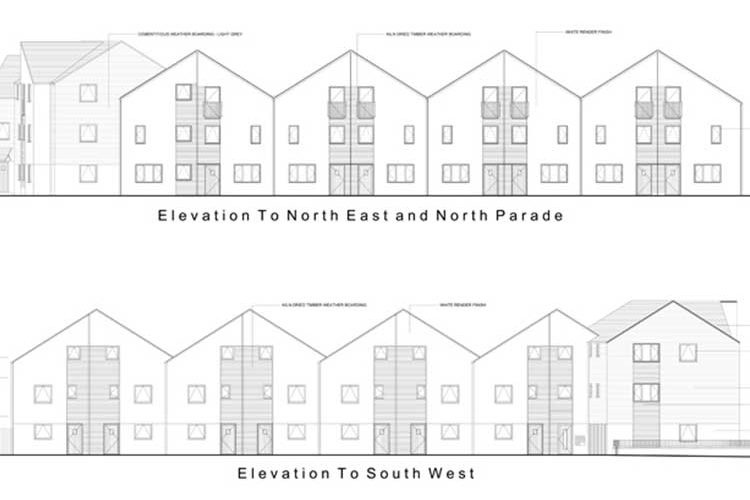 New build Marina View affordable housing in Falmouth - Residential Architects in Cornwall, Truro