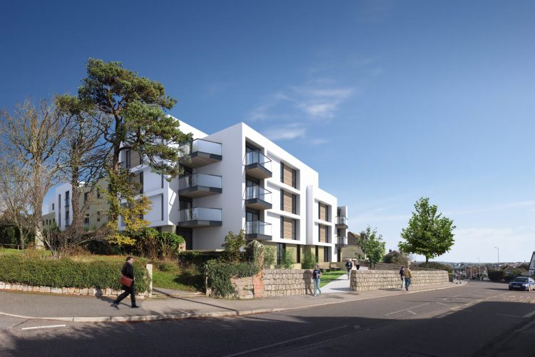 Residential retirement flat apartment complex building in Falmouth - Residential Architects in Cornwall, Truro