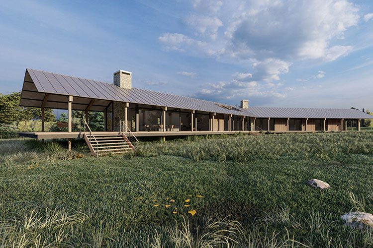 Rural house modern - residential architects in Cornwall, Truro