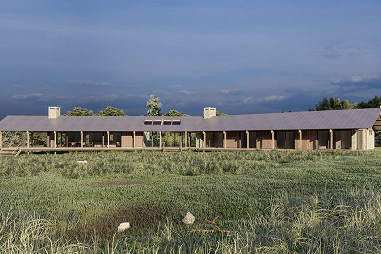 Rural modern house in countryside - residential architects in Cornwall, Truro